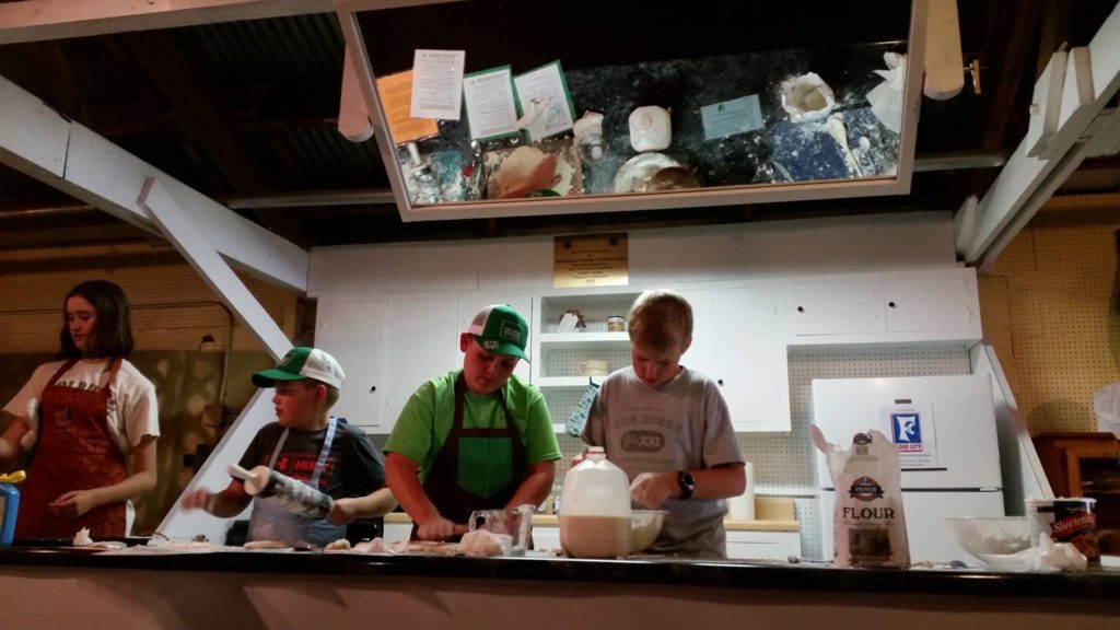 Unicoi Co. kids baking biscuits